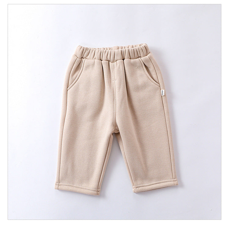 Infant Baby Girls 4-Colors Velvet-In Winter Pants