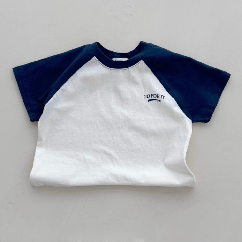 Summer Baby Kids Unisex Letters Pattern Top T-Shirt And Shorts Sportswear Clothing Set