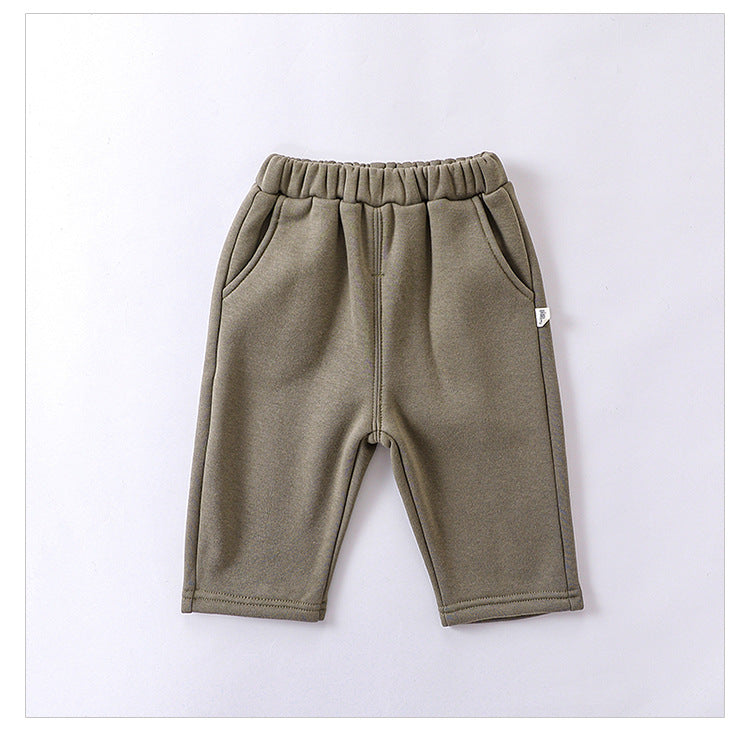 Infant Baby Girls 4-Colors Velvet-In Winter Pants