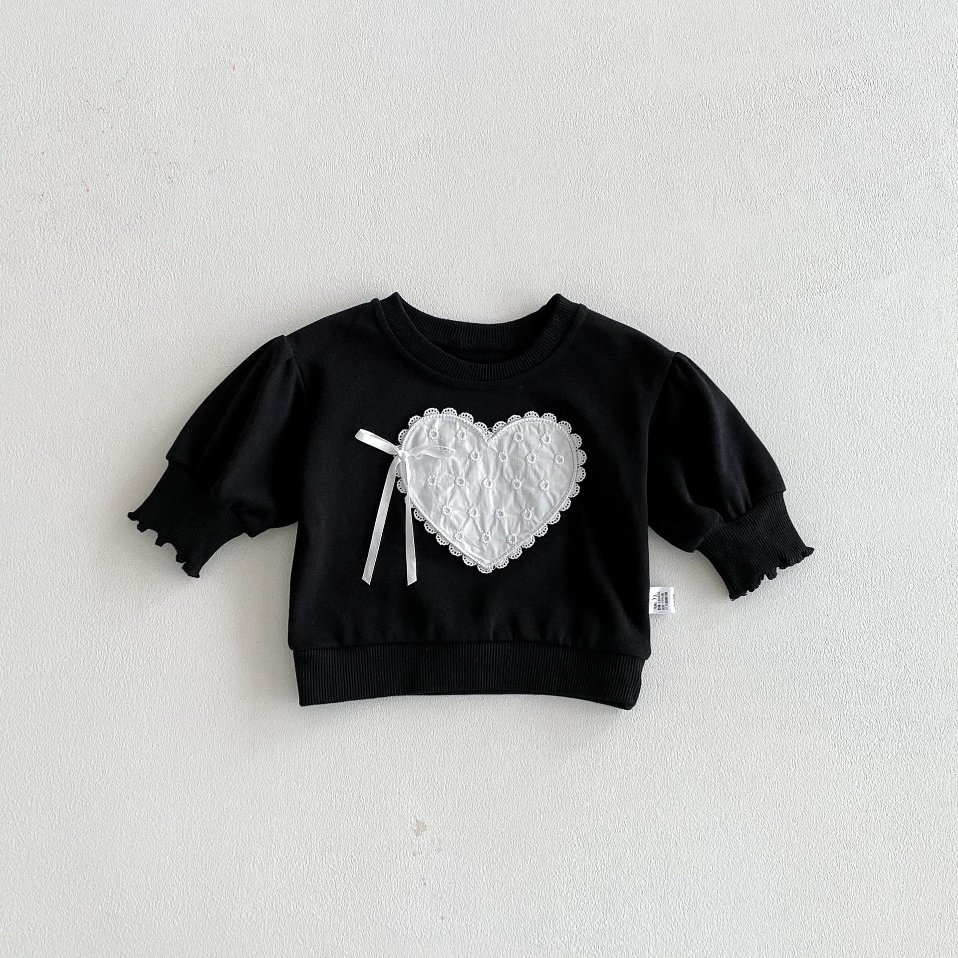 Autumn and Spring Arrival Baby Kids Girls Long Sleeves Hearts Pattern Top