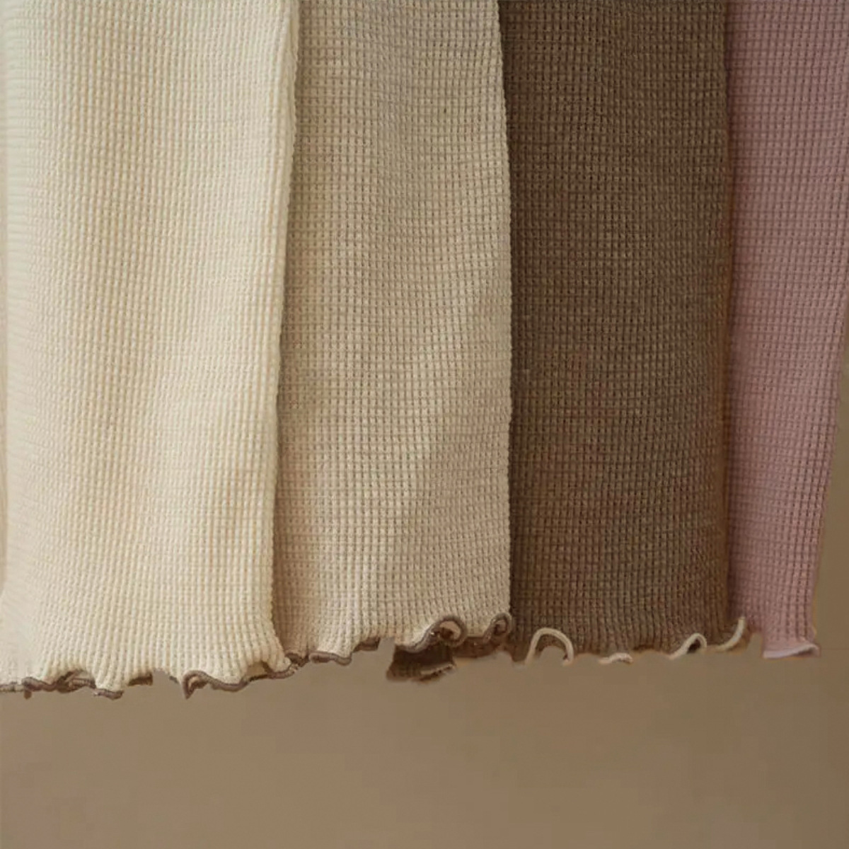 Summer Baby Kids Unisex Solid Color Waffle Grid Short Sleeves Casual Top Shirt And Shorts Clothing Set